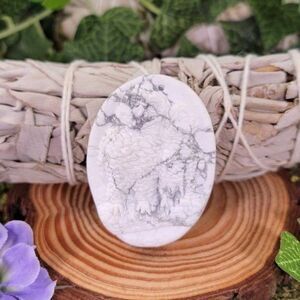 Howlite Two Owls Carving #336